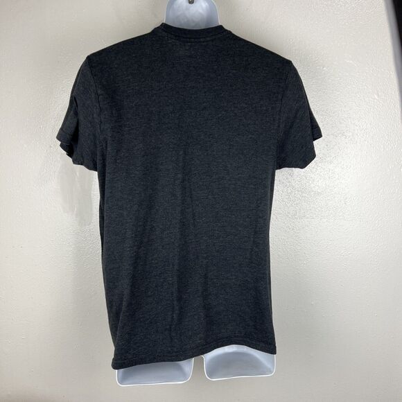 Nirvana Shirt Men Medium Grey Short Sleeve Psychedelic Smiley Graphic Tee - Picture 11 of 11